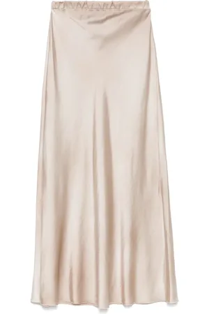 AVANT TOI Satin midi skirt