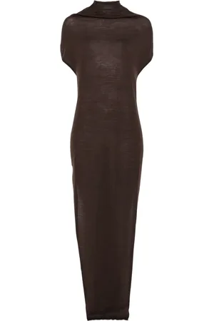 Rick Owens Fine-knit maxi dress