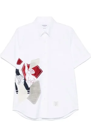 Thom Browne Patchwork-detailed shirt