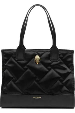 Kurt Geiger Logo quilted shopper tote