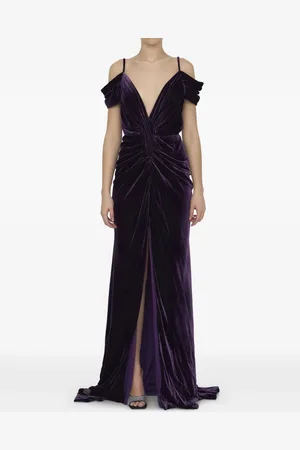 Costarellos Velvet gown dress