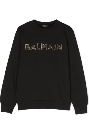 Balmain Logo-embellished cotton sweatshirt