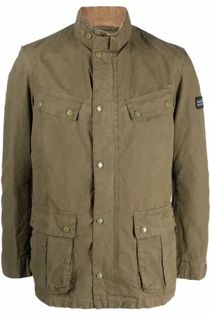 Barbour Logo-patch sleeve jacket