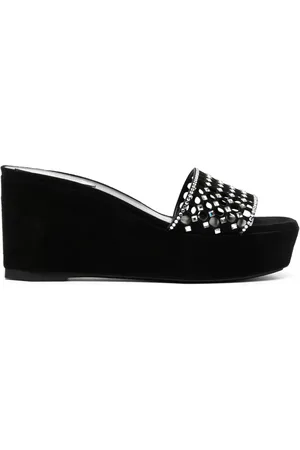 RENE CAOVILLA 90mm crystal-embellished platform sandals