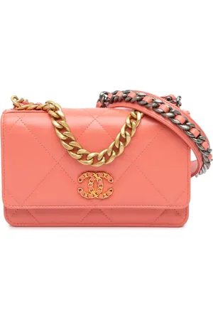 CHANEL 2020 Quilted Lambskin 19 Wallet on Chain satchel