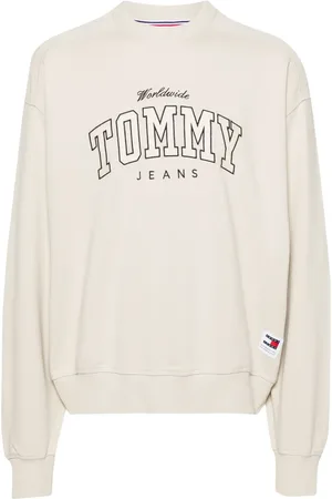 Tommy Hilfiger Logo-embroidered cotton sweatshirt