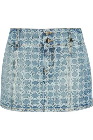 AMIRI Denim mini skirt