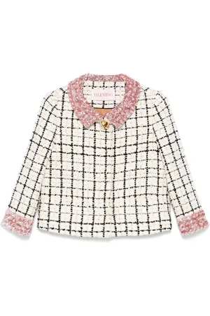 VALENTINO GARAVANI Check-pattern tweed jacket
