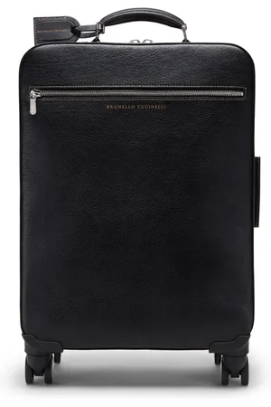 Brunello Cucinelli Grained leather suitcase