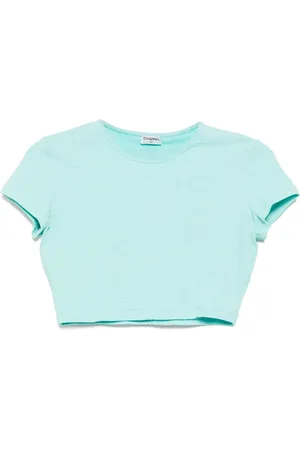CHANEL 1990s cc mark short sleeves shirt