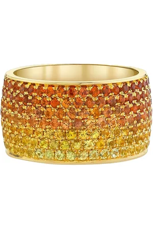 Emily P. Wheeler 18kt yellow Sunrise Ombré sapphire ring
