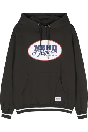 NEIGHBORHOOD College LS logo-print hoodie