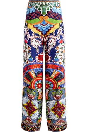 ALICE+OLIVIA Athena Pants in multicolor polyester