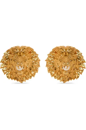 Balmain Lion pearl earrings