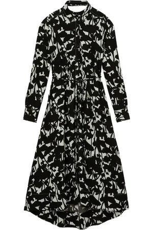 Proenza Schouler Floral-print long-sleeve shirt dress