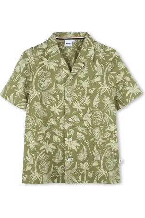 HUGO BOSS Printed cotton shirt
