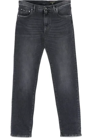 Dolce & Gabbana Logo-embroidered skinny jeans