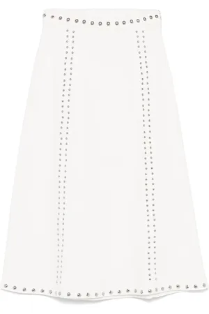 Maje Stud-detail midi skirt