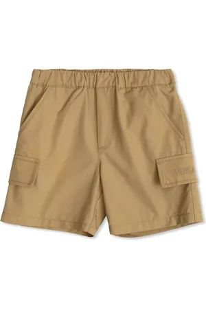 VERSACE Stitch-logo cotton shorts