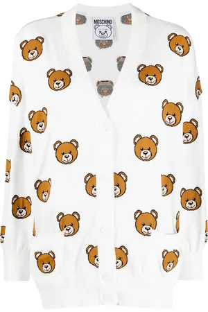 Moschino Oversized Teddy pattern cardigan