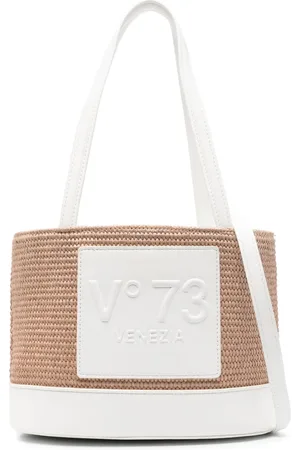 V°73 Embossed-logo bucket bag