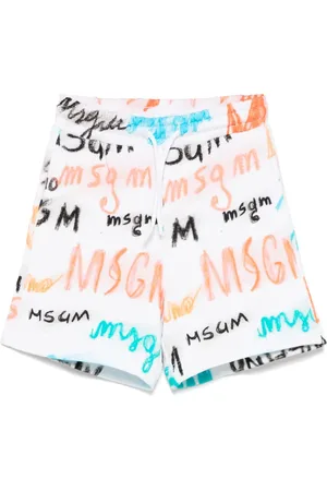 Msgm Logo-print track shorts
