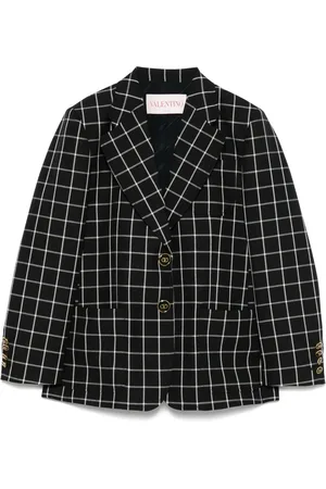 VALENTINO GARAVANI Grid-pattern blazer