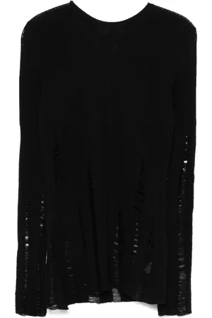 ALMAZ Distressed long-sleeve sweater
