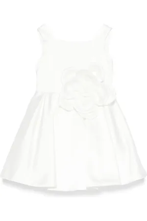 COLORICHIARI Floral-appliqué dress