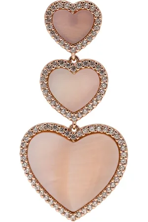 APM Monaco Nacre heart earrings