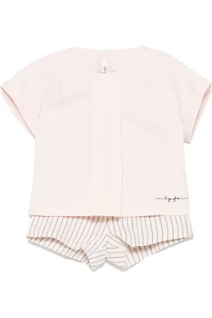 Il gufo Striped short set