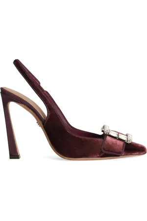 Dolce & Gabbana Crystal-buckle slingback pumps