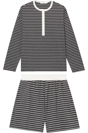 B+AB Striped shorts set