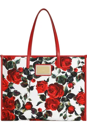 Dolce & Gabbana Large rose-print shoulder bag