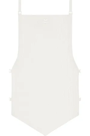 Courrèges Ribbed-knit crop top