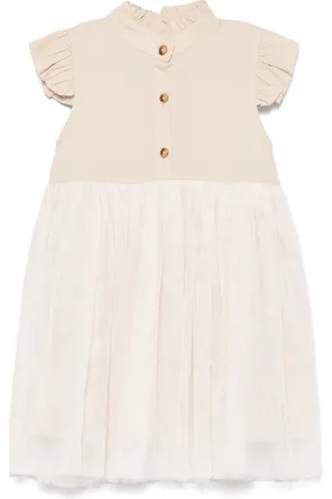 Donsje Tulle-panel dress
