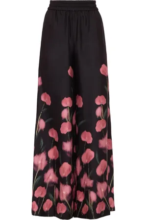 La DoubleJ Floral-print palazzo pants