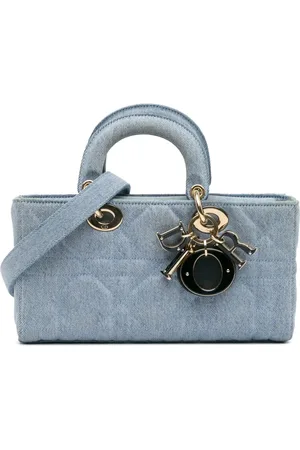 Dior 2022 Small Denim Macrocannage Lady D Joy satchel