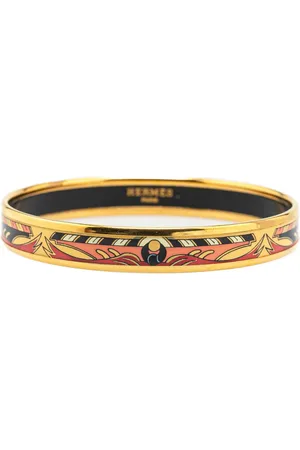 Hermès 20th Century Narrow Cloisonne Enamel Bangle 62 costume bracelet