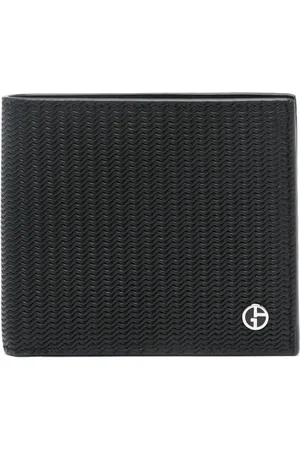 Giorgio Armani Wavy-embossed bi-fold wallet