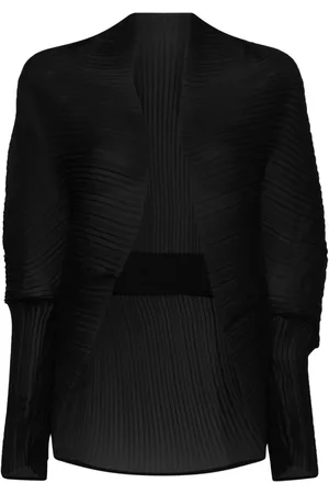 Max Mara Open-front pleated jacket