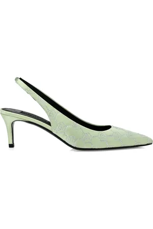 Philipp Plein 55mm rhinestone-monogram slingback pumps