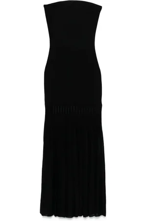 Michael Kors Plissé-detail maxi dress