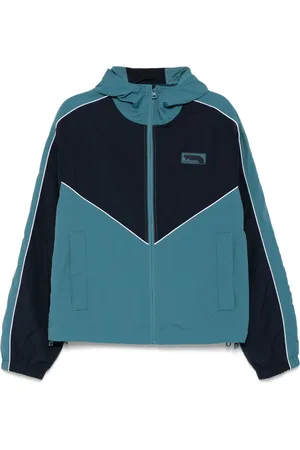 Maison Kitsuné Contrast piping hooded jacket