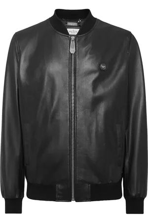 Philipp Plein Skull-motif leather jacket