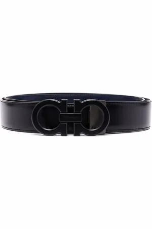 Salvatore Ferragamo Logo-buckle leather belt