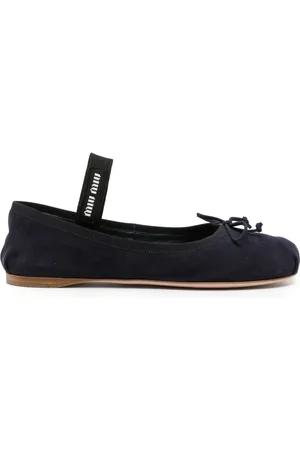 Miu Miu Suede ballerina shoes