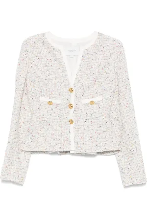 Giambattista Valli V-neck tweed jacket
