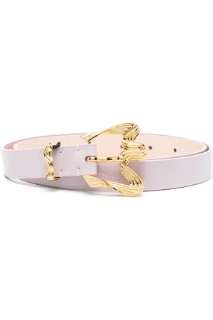 By Far Sculpted-buckle belt