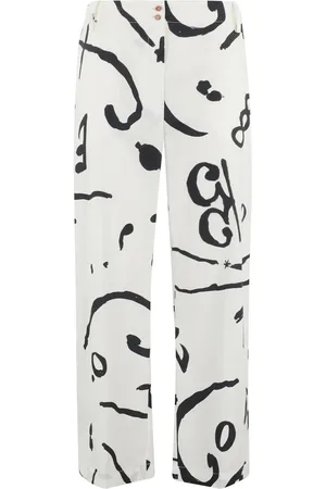 ALYSI Abstract-print trousers